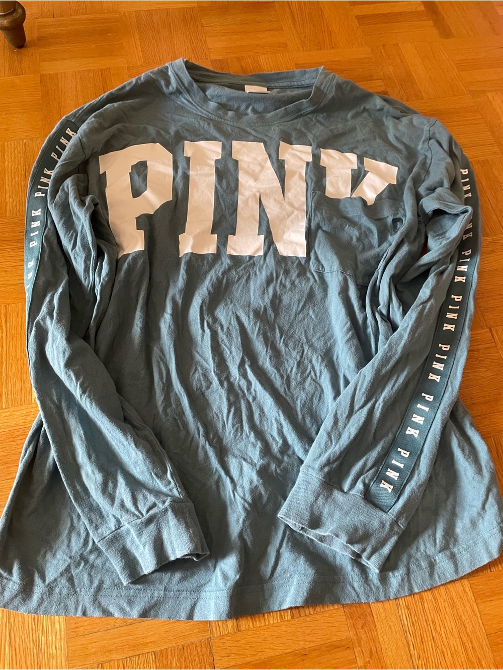 PINK Victoria's Secret Long-Sleeve Blue top